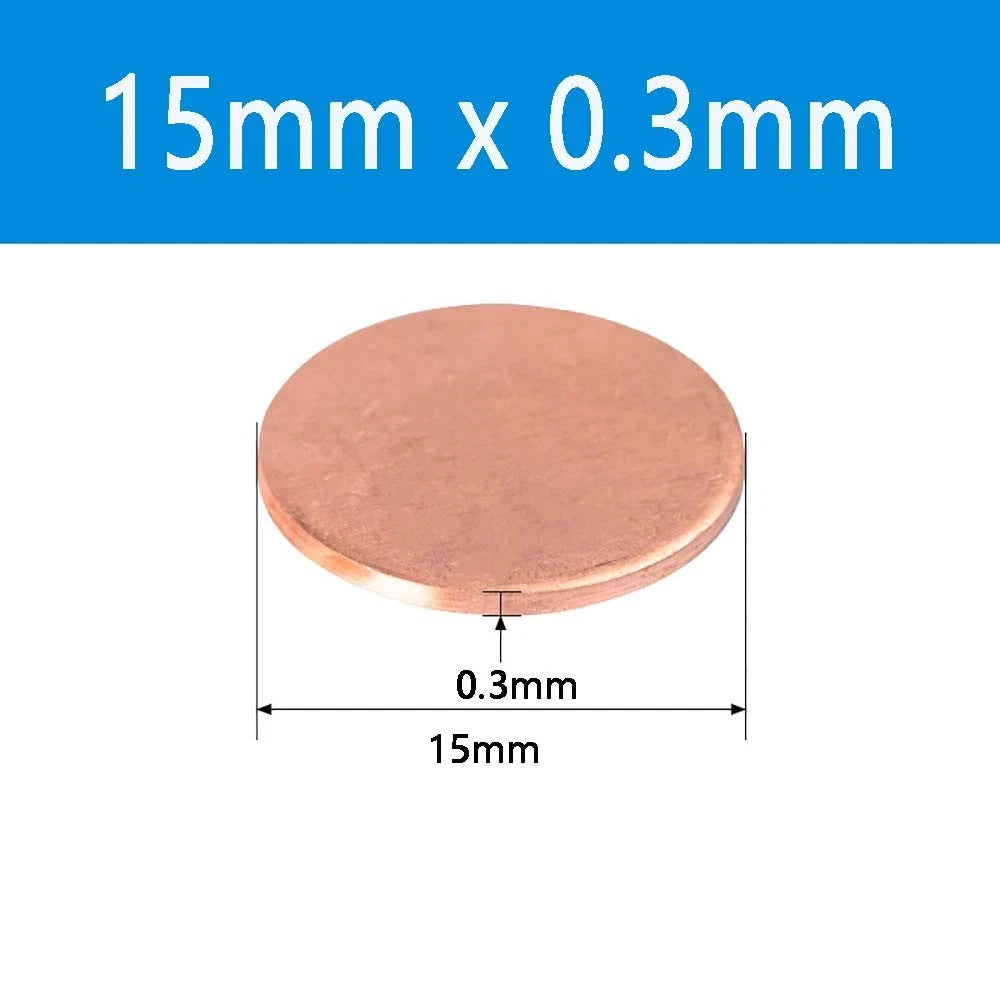 T2 Solid Pure Round Copper Sheet Flat Round Copper Disc Blank Round Metal Sheet