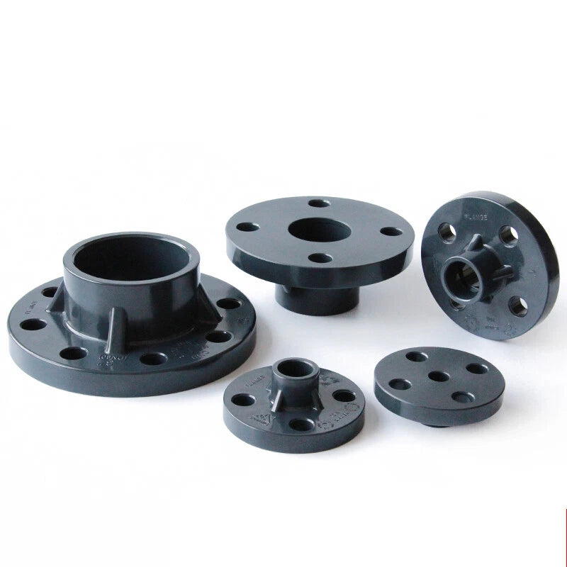 UPVC PVC Pipe Fittings Tee Straight Cap Elbow Plumbing Couping ID 20-110mm Grey
