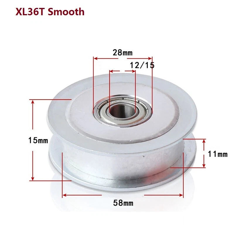 XL Timing Belt Idler Bearing Pulley Tensioner Toothless & Toothed Width 11mm