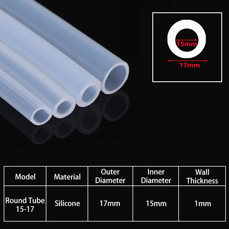 Silicone Rubber Hose Pipe Tubing ID 2mm-29mm Peristaltic Pump Transparent Tube