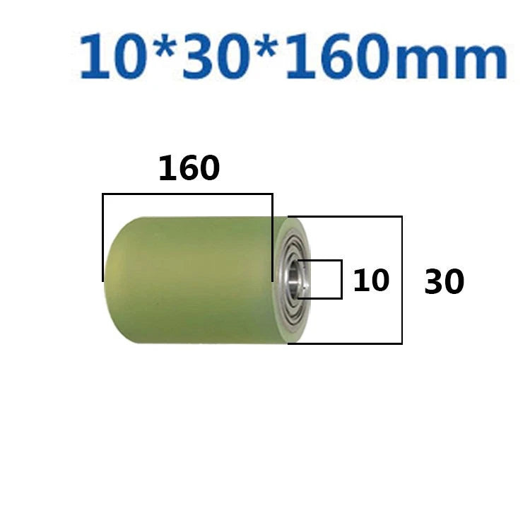 Ø10mm Polyurethane Ball Bearing Rubber Coated Bearings Pulley Guide Wheel Molded