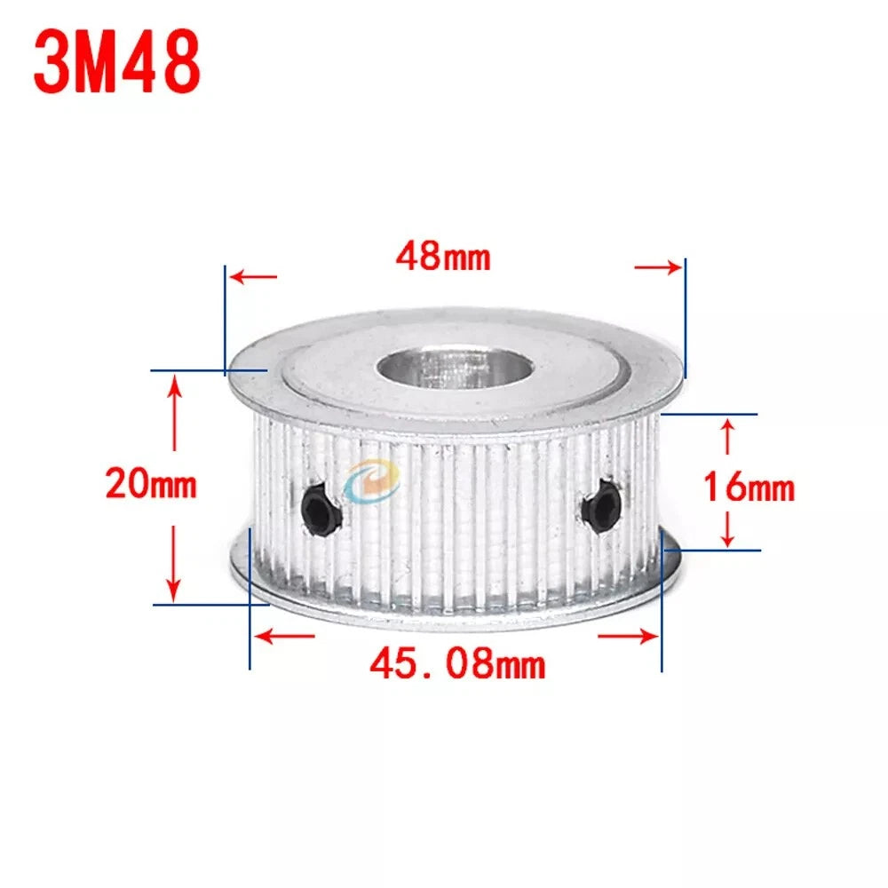 HTD 3M Timing Belt Pulley, for 15mm Wide, Bore 4-25mm, 12-120T, CNC, 3D Printer