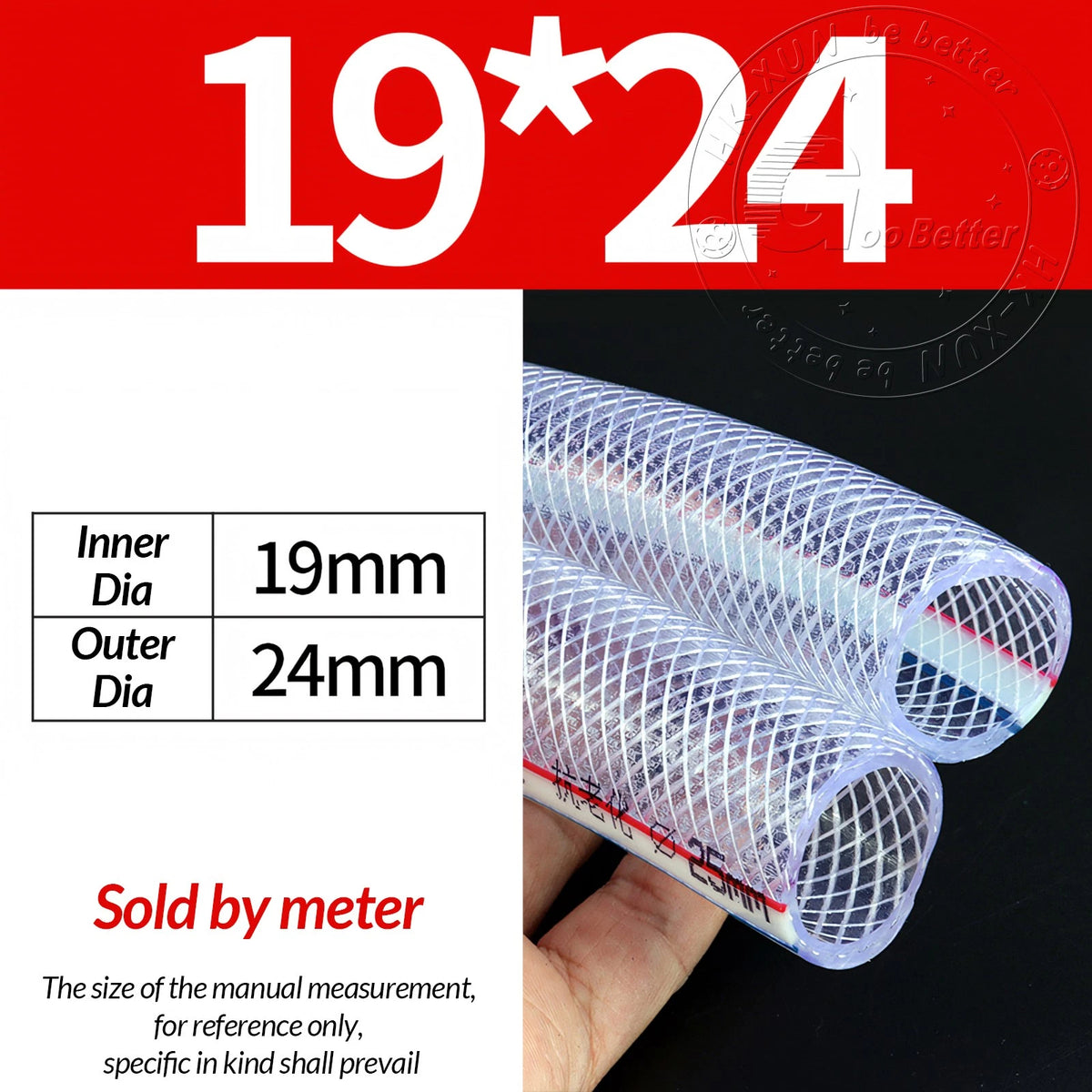 PVC Flexible Braided Tubing — Fish Pond, Hydroponics & Garden Water Hose