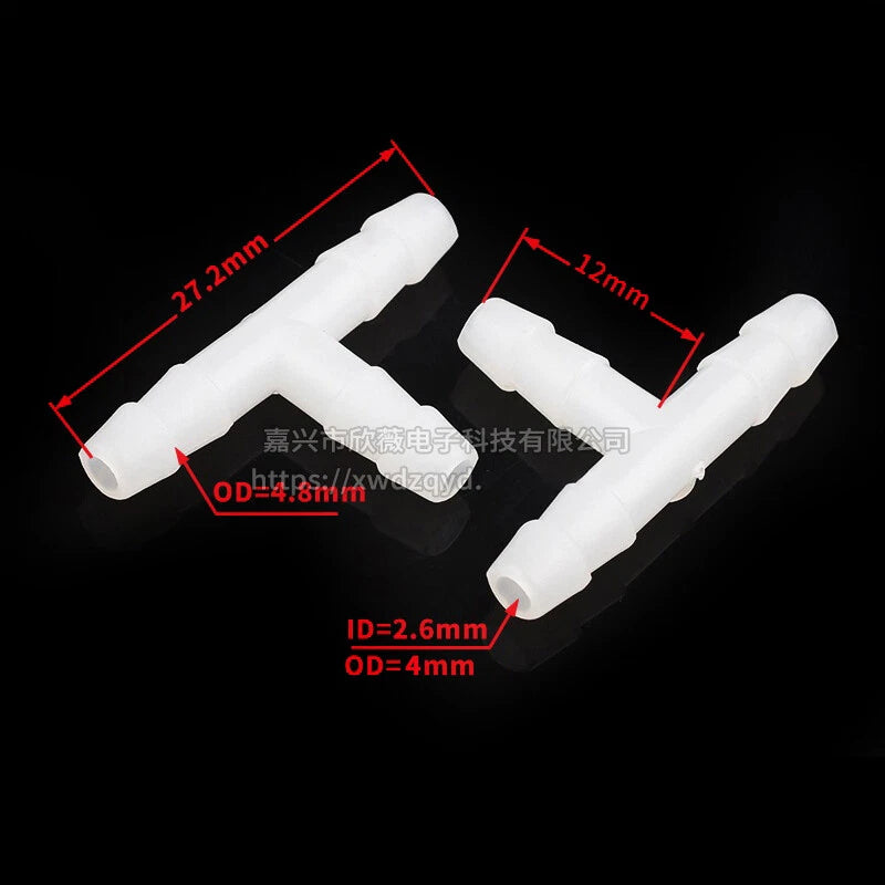 Plastic Hose Pipe Connector Reducing Fitting Plastic Barbed Fuel Water Vacuum