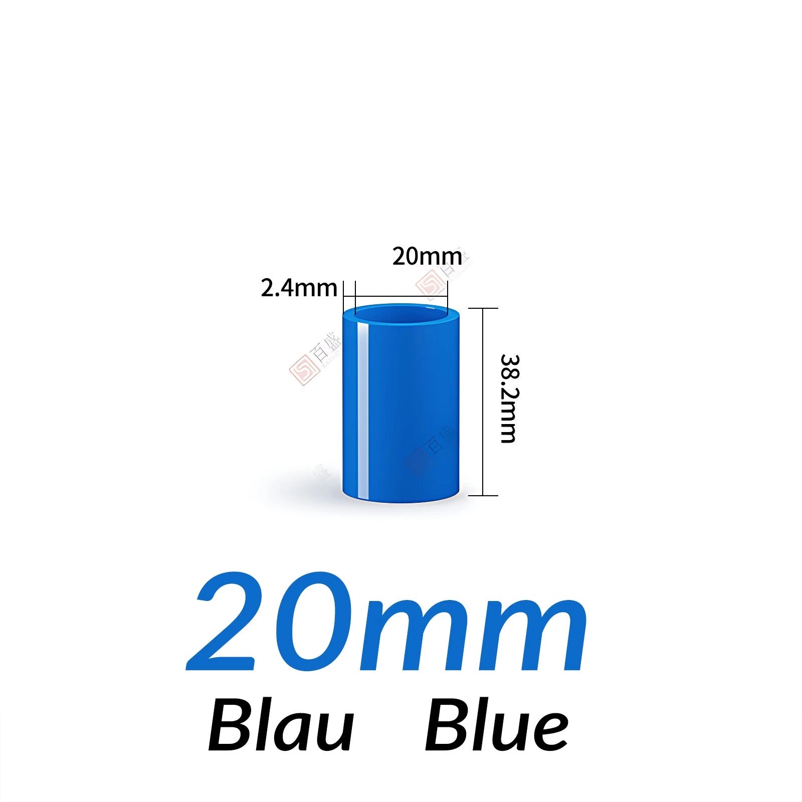 PVC Straight Pipe Coupling Socket — 16mm to 200mm, White / Blue / Grey