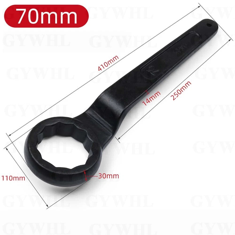 Slogging Striking Wrench Spanner Offset Box End Ring Type Wrench Carbon Steel