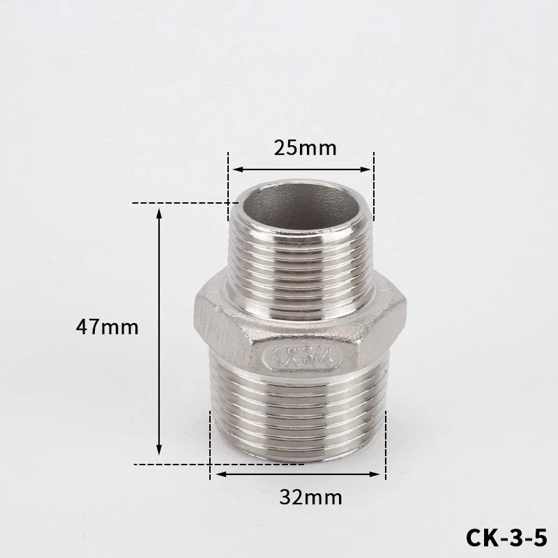 BSP Male Female Thread Connector – Stainless Steel Pipe Fittings (1/2" to 1")