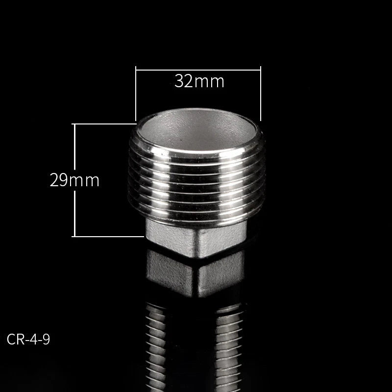 304 Stainless Steel BSP Pipe Plug & Cap Fittings — Male Plugs & Female Blanking Caps
