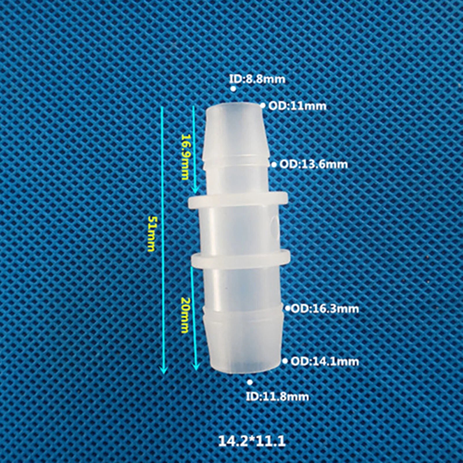 Reducing Coupling Straight Hose Pipe Plastic Adapter Fittings Connector Joint