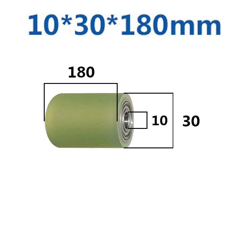Ø10mm Polyurethane Ball Bearing Rubber Coated Bearings Pulley Guide Wheel Molded