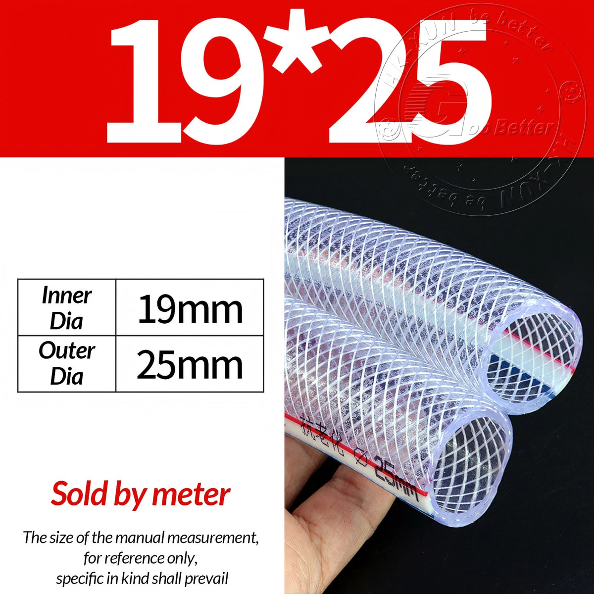 PVC Flexible Braided Tubing — Fish Pond, Hydroponics & Garden Water Hose