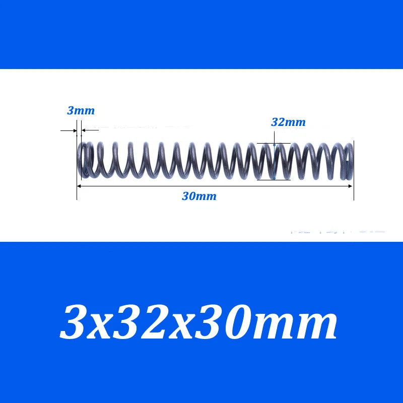 Compression Spring 30-40mm Diameter & 20-100mm Length Pressure Big 3mm Wire Dia