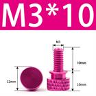 M3 M4 Anodized Aluminum Thumb Screws — Knurled Head Hand Bolts for PC Case, Fishing Rigs & DIY Projects