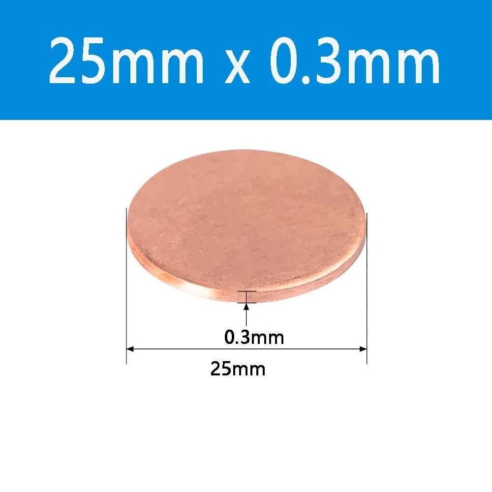T2 Solid Pure Round Copper Sheet Flat Round Copper Disc Blank Round Metal Sheet