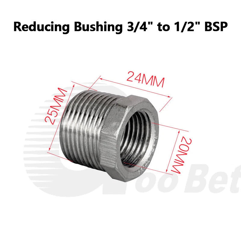 BSP Threaded Stainless Steel Pipe Fittings 304 — Elbow, Tee, Nipple, Socket & More