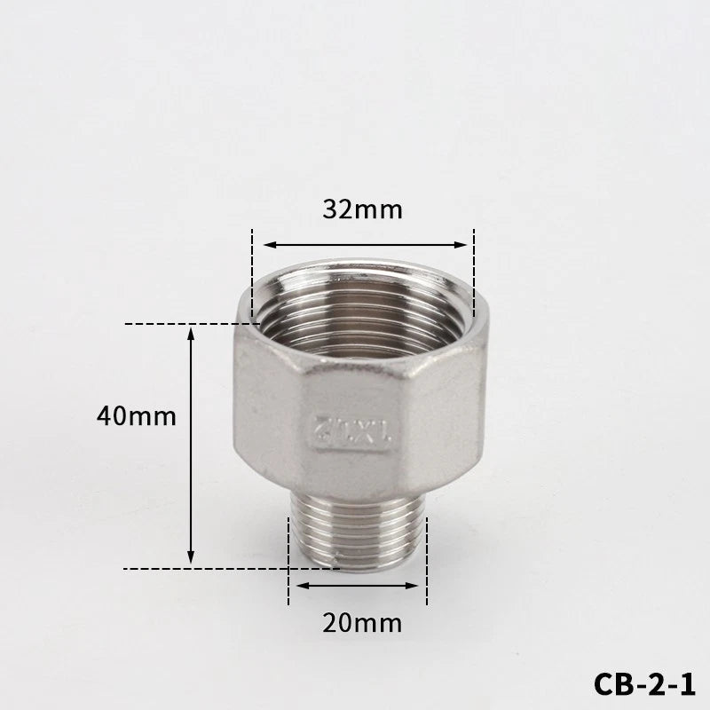 BSP Male Female Thread Connector – Stainless Steel Pipe Fittings (1/2" to 1")