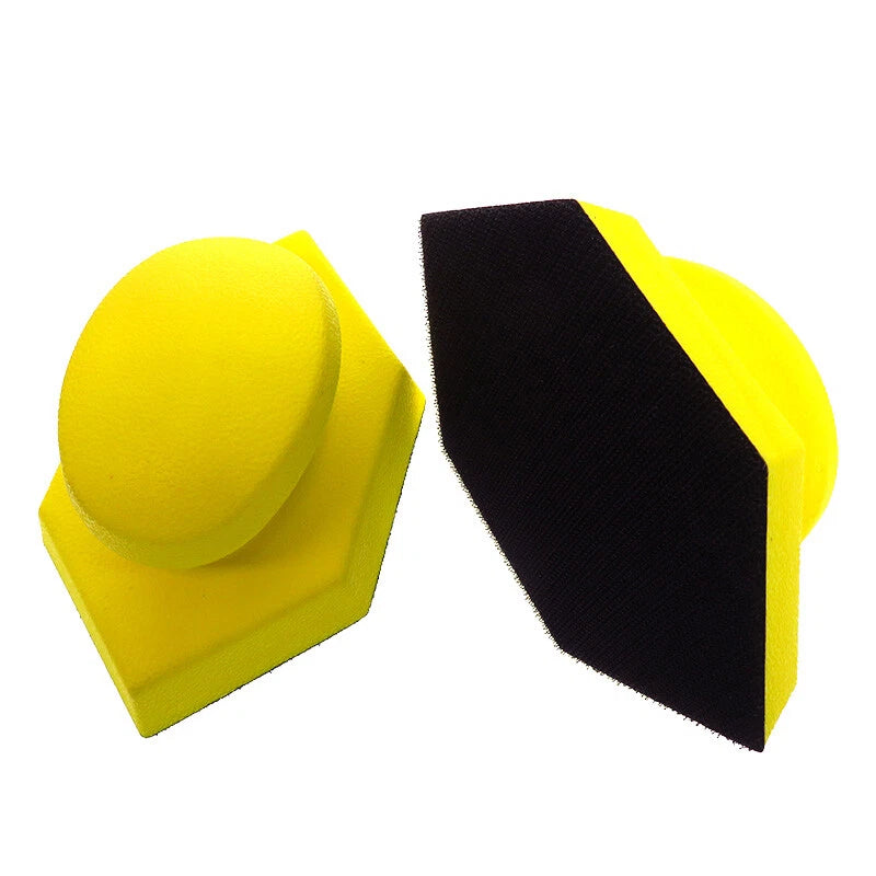 Mouse‑Shaped Hand Sanding Block — Ergonomic Foam Grip with Hook & Loop Base for Standard Sanding Discs