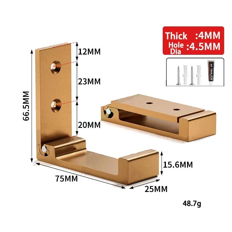 Folding Wall Hooks Aluminum Alloy Foldable Design Wall Mounted Coat Clothes Hook