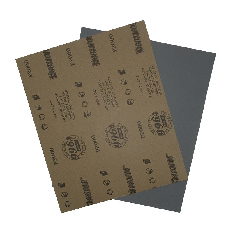 A4 Silicon Carbide Wet & Dry Sandpaper — P60 to P10000 Grit 230x280mm Sheets for Wood Metal Auto