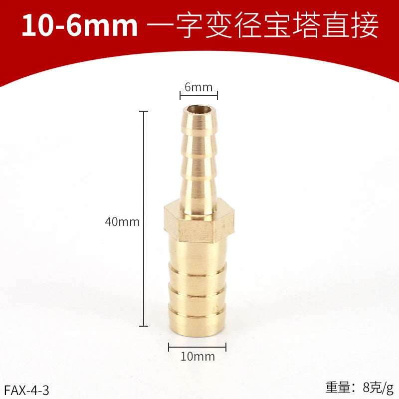 Brass Reducing Hose Fittings – Straight, L, T & Y Connectors for Gas & Air Tube