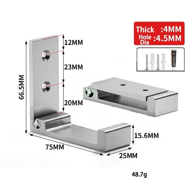 Folding Wall Hooks Aluminum Alloy Foldable Design Wall Mounted Coat Clothes Hook