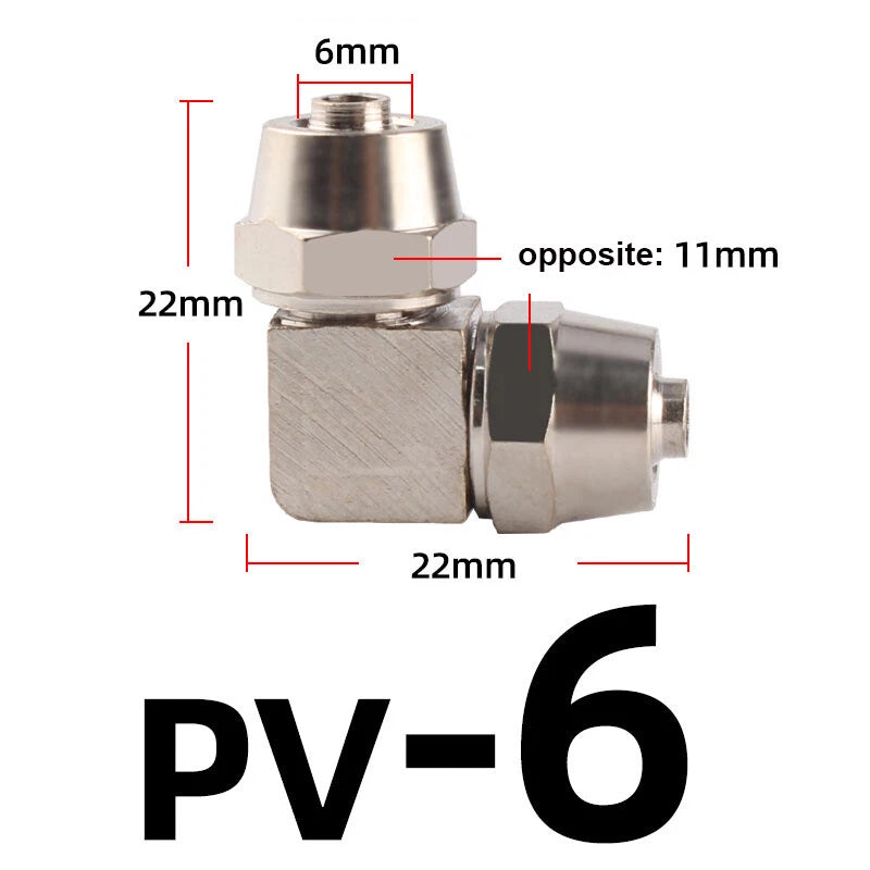 Pneumatic Push-In Elbow Fittings — Equal & Reducing Elbow Connectors for Air & Water Hose