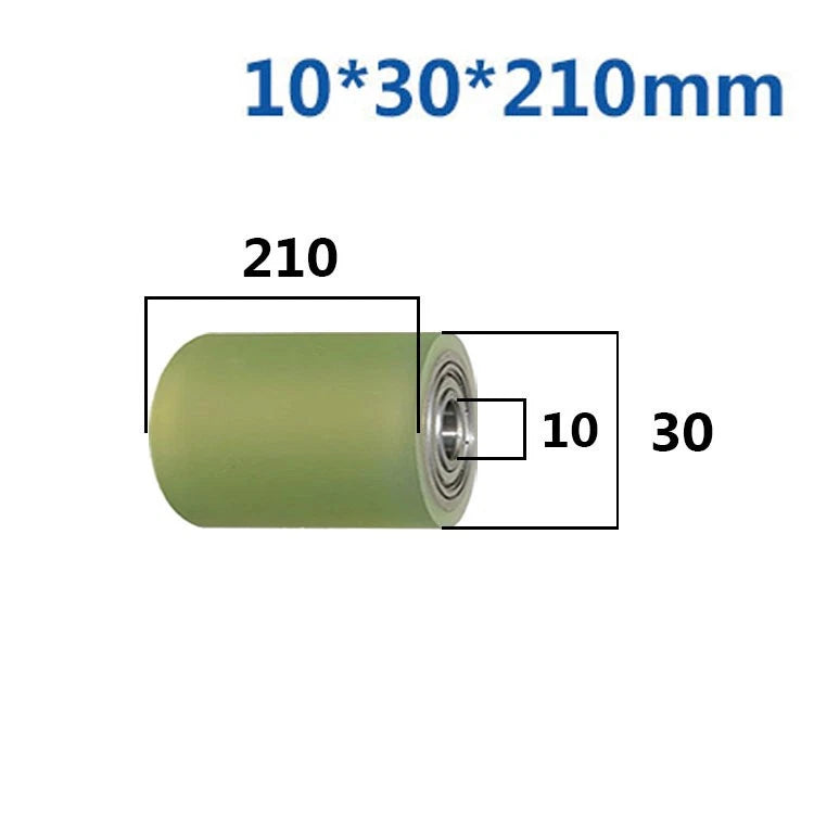 Ø10mm Polyurethane Ball Bearing Rubber Coated Bearings Pulley Guide Wheel Molded