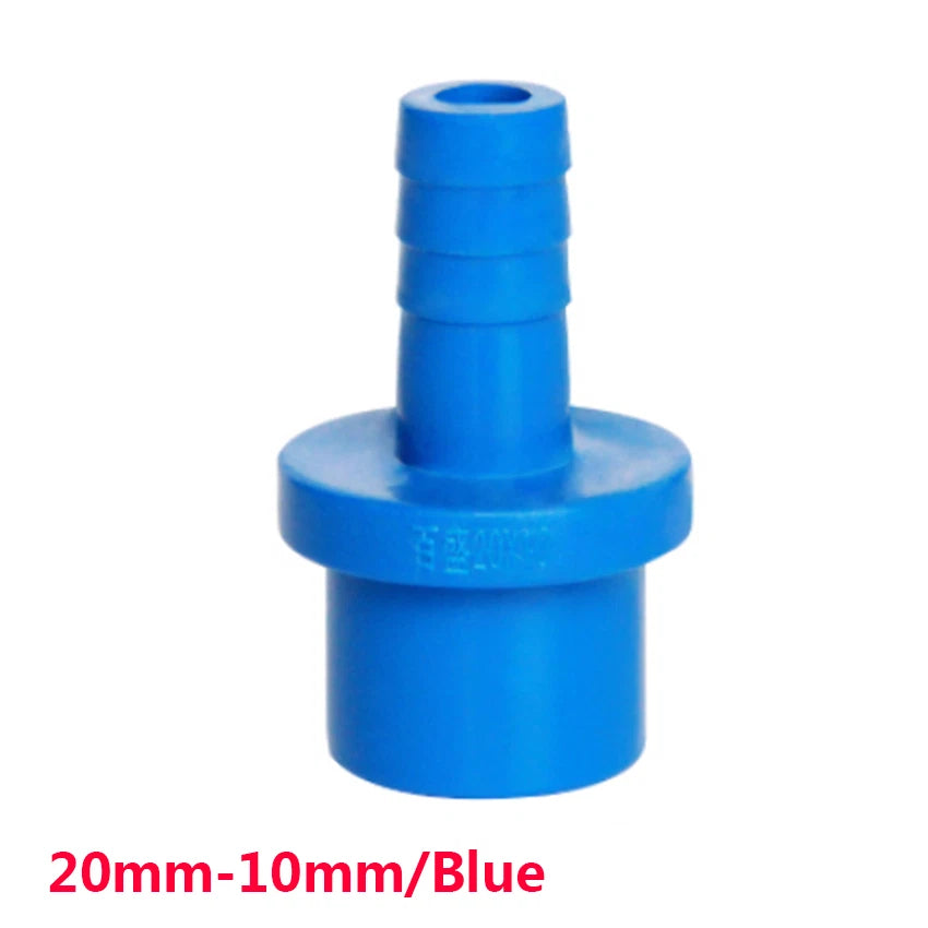 PVC Plastic Pipe Fittings Adapter Connector 20 25mm Sleeve x Hose Nozzle 5-20mm