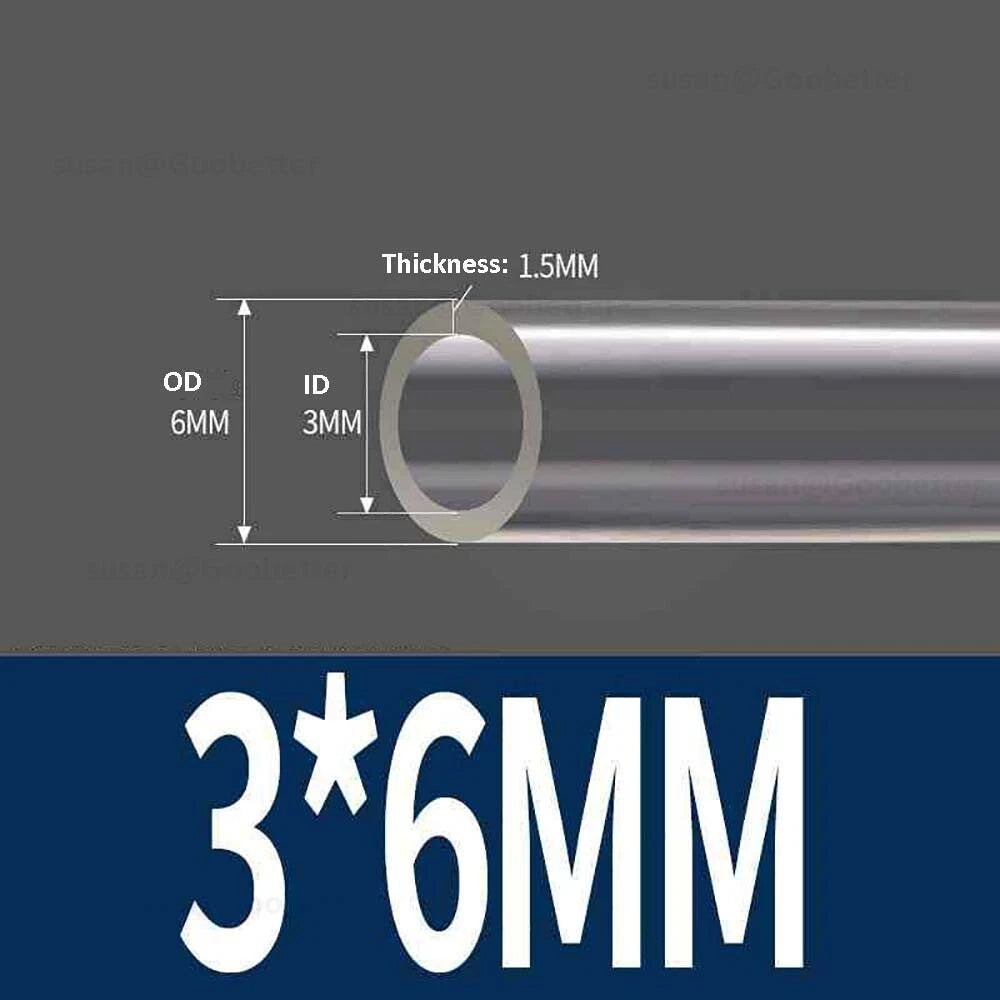 Clear Flexible PVC Tubing — Plastic Hose for Air, Water, Aquarium & Pond