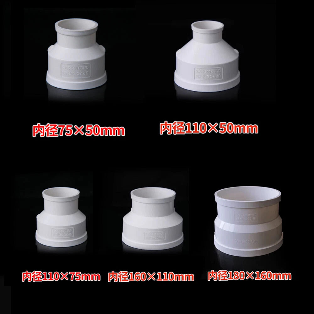 PVC Reducing Connector Offset reducer Metric Plumbing Fittings Pipe Large size!
