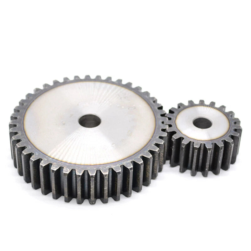Straight Spur Gear 45# Steel 2 Mod 12-60 Teeth Cylinder Transmission Gear Motor