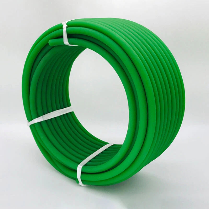 Polyurethane Round Drive Belt | PU Urethane Round Belt Ø1.5–18mm Rough Surface Green
