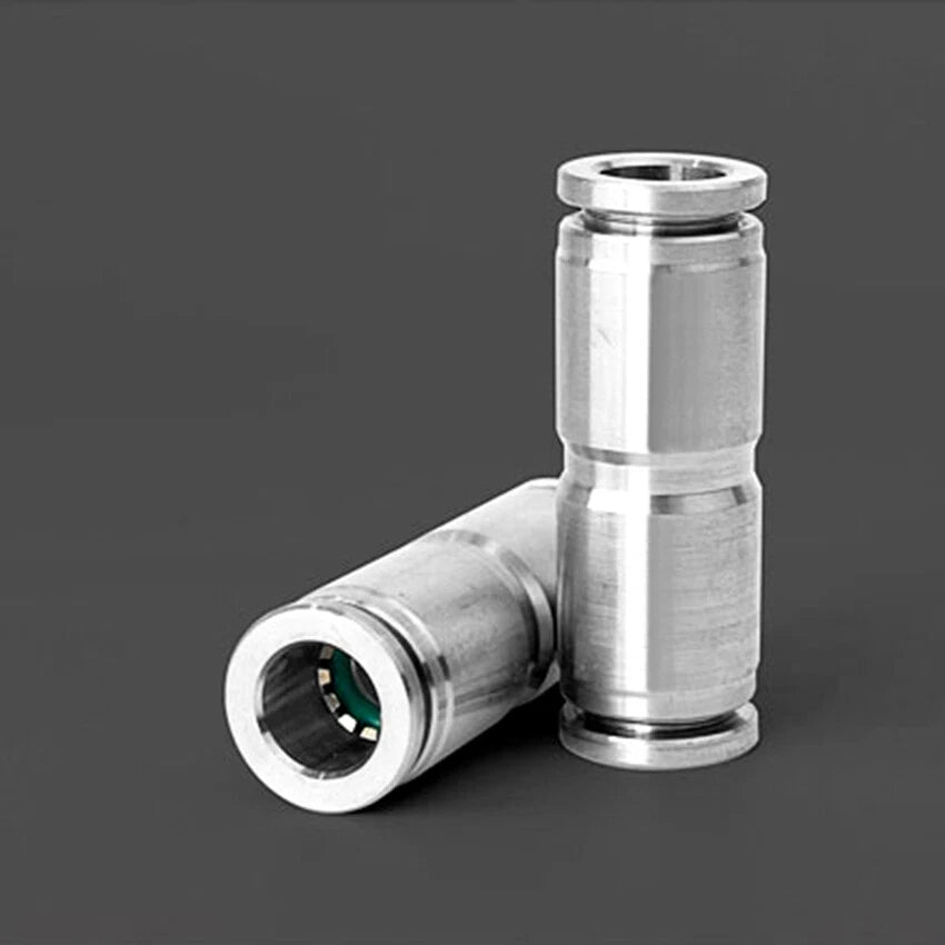 Stainless Steel Straight Push-in Pneumatic Fittings | 4mm to 16mm