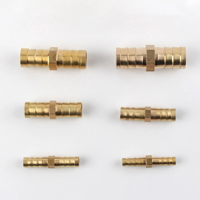 Straight Hose Barb Fittings – Brass & Stainless Steel A2, 6mm–41mm OD