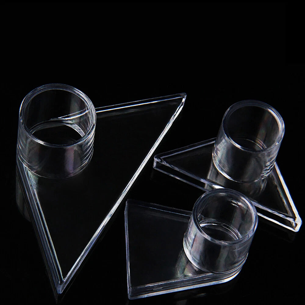 Clear PVC Triangle Aquarium Tank Water Outlet Duckbill Nozzle Pipe End Fittings