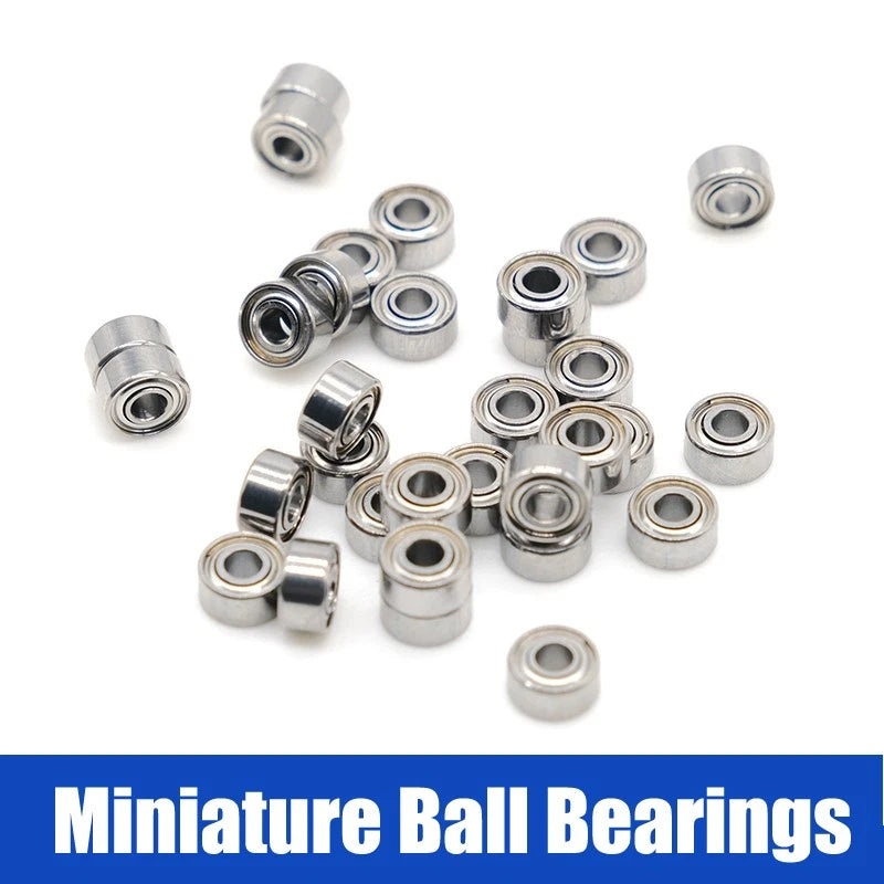 MR52zz- MR149zz Mini Metal Double Shielded Small Ball Bearings Miniature Model