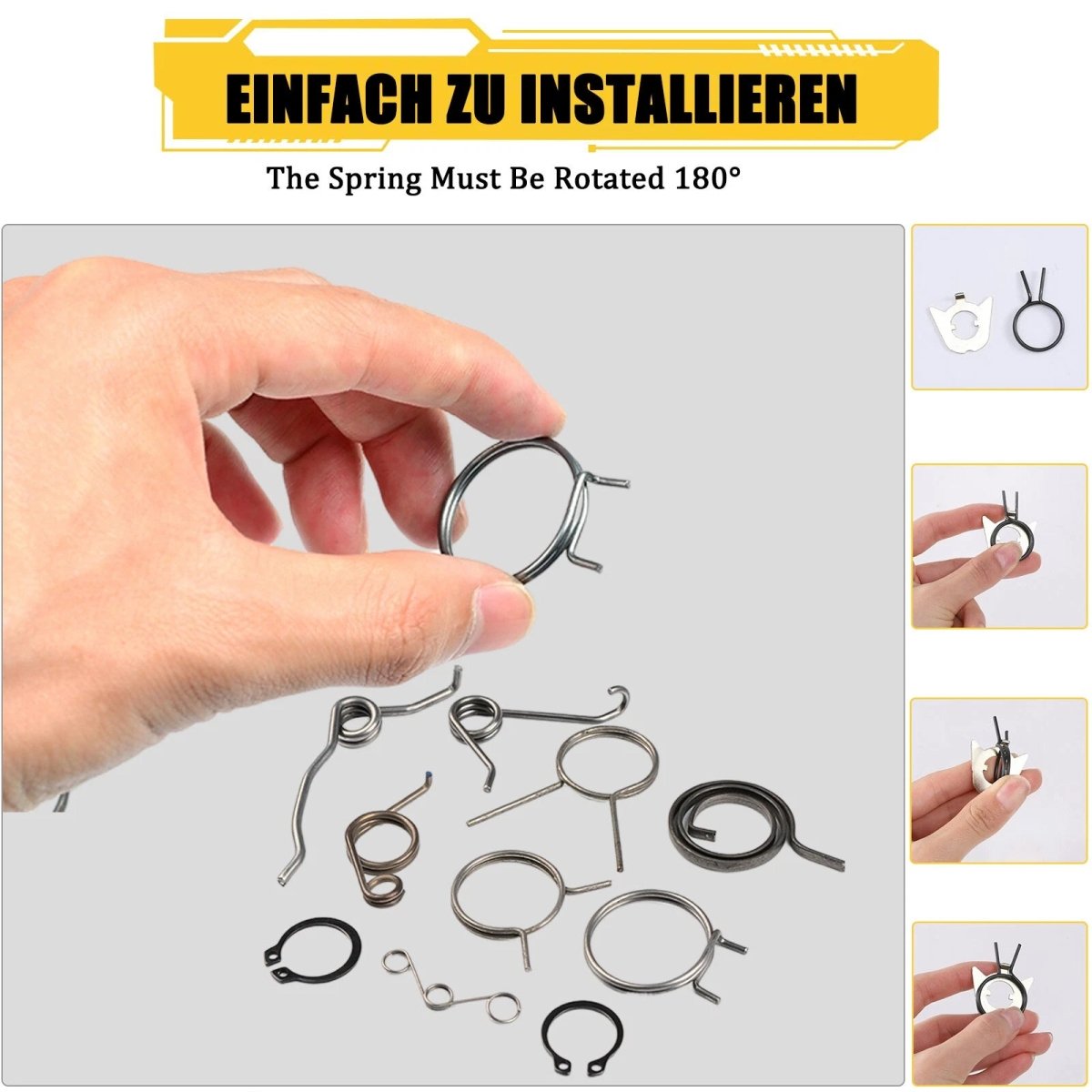 Door Handle Springs Suitable Thickness: 35mm - 50mm Internal Door handle spring - HomeDIYer