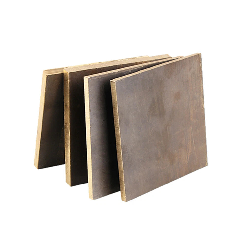 Thick 6/8/10/12 mm Aluminum Bronze Sheets Plate Albronze Solid Panel 100x100 mm