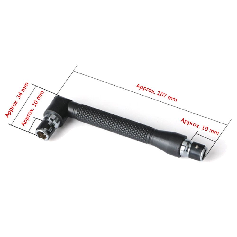 L-Shape Mini 1/4" inch Hex Socket Wrench 25mm Screwdriver Bits Wrench Mixed Set
