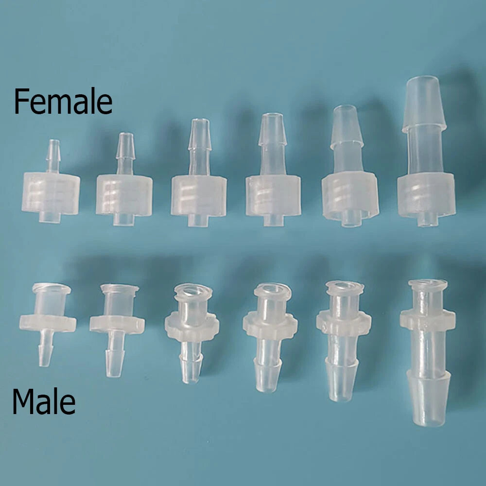 Luer Lock Connector Male Female Hose Barb Fitting 1.6–6.4mm Straight