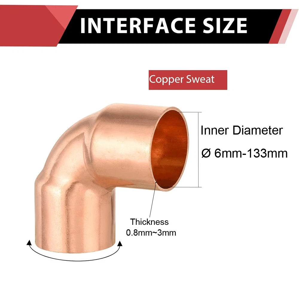 End Feed Copper Elbow Fittings | 6mm–133mm | WRAS Approved Plumbing Bend