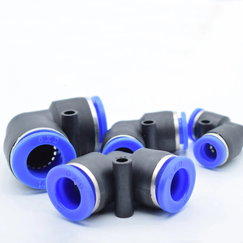 90° Elbow Push-to-Connect Pneumatic Fitting | Equal Dia 4mm–16mm