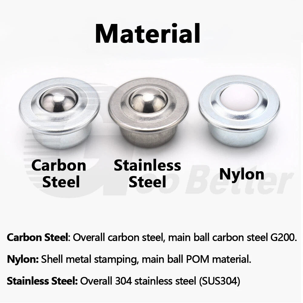 Ball Caster Ball Transfer Unit Ball Bearing Castor Conveyor Roller Wheel Various