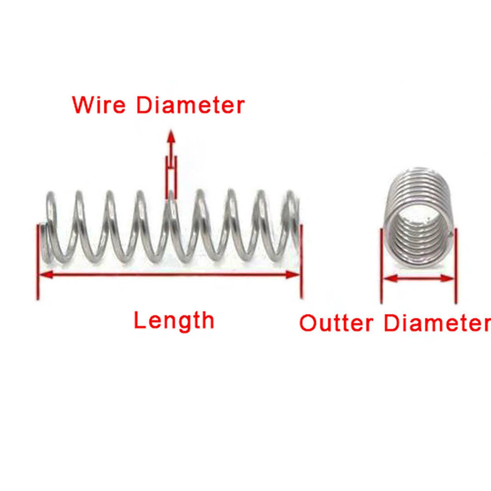 Wire Dia 0.2mm 0.3mm 0.4mm Compression Springs Stainless Small Pressure Spring
