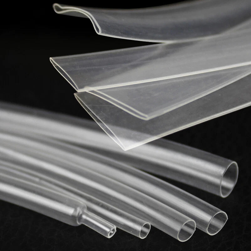 Clear Dual-Wall Heat Shrink Tubing 4:1 Ratio with Adhesive Glue | 4mm–40mm