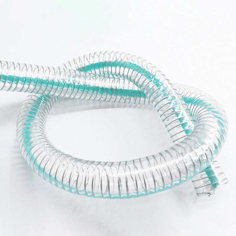 PVC Braided Wire Reinforced Food Grade Hose Pipe — Ø 16–125mm, 1M