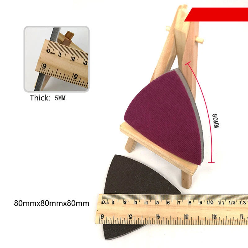 80mm Wet Dry Sponge Mouse Sanding Sheets Discs 300-2000 Grit Hook Loop Sandpaper