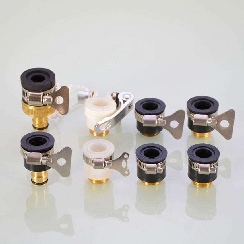 Universal Tap Connector To Garden Hose Pipe Mixer Kitchen Bath Hose Connector