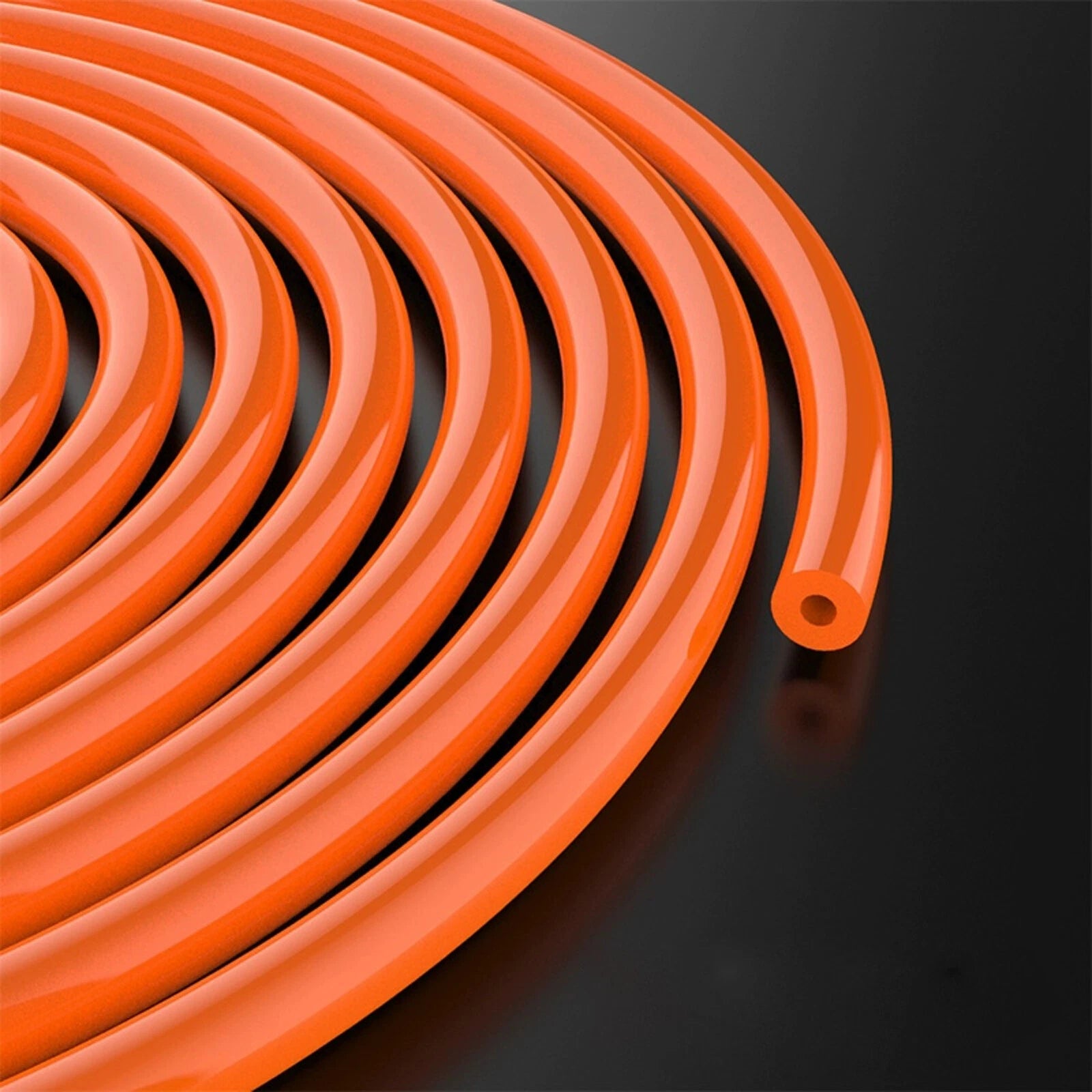 PU Round Hollow Drive Belt — Connectible Polyurethane Belting, OD 5mm to 10mm
