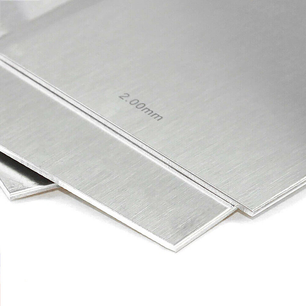 304 Stainless Steel Square Plate Thick 0.01-0.4mm Metal Polished Plate 100x100mm